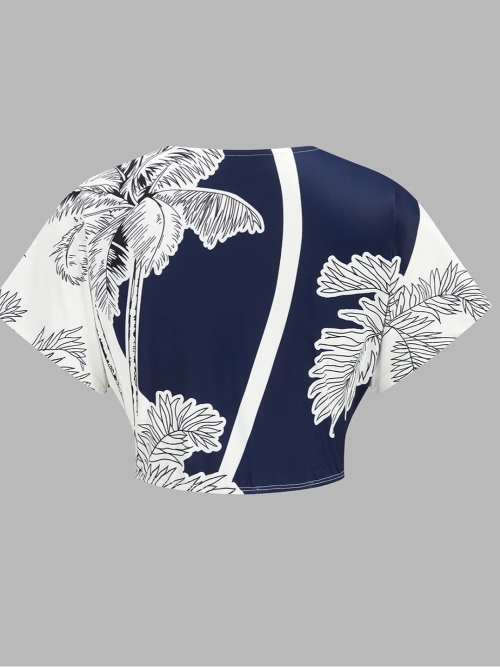 Commense Navy & White Floral Print Midi Skirt Set Medium - Picture 6 of 9